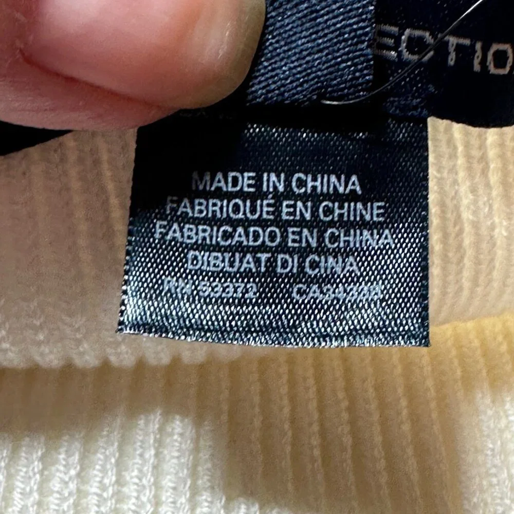 French Connection Jaida Top M Summer White Wool Blend MSRP $98 - Picture 4 of 13